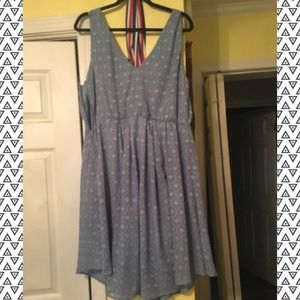 Blue plus size dress 👗